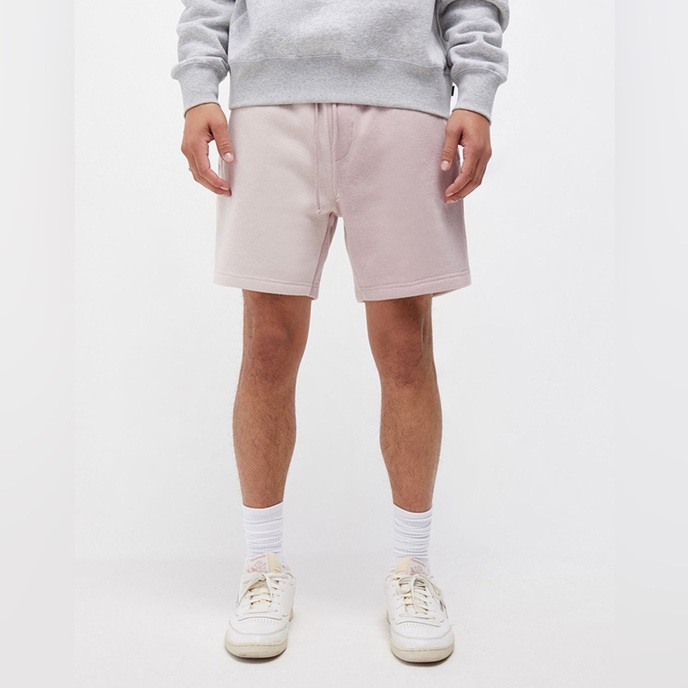 Pacsun Men’s Mauve Colorblock Fleece Volley Sweat Shorts | Size Medium - Picture 3 of 11
